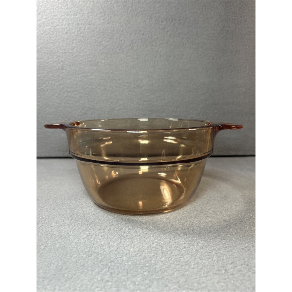 Vintage Visions Amber Glass Double Boiler Insert – France V‑20‑B